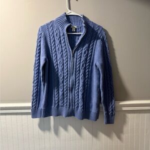 L.L. Bean Women's Sweater Cardigan Blue Size L